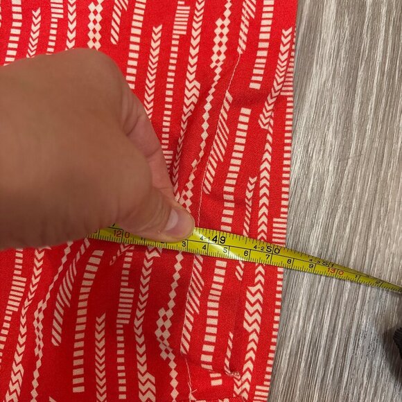 Anthropologie Black Red Tan Corey Lynn CarterZebra Contrast Jumpsuit M - Picture 10 of 10